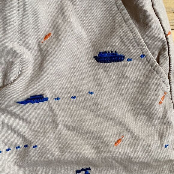 Hanna Andersson embroidered sea shorts, sizes 120 or 6-7 and 140 or 10. - Picture 2 of 7